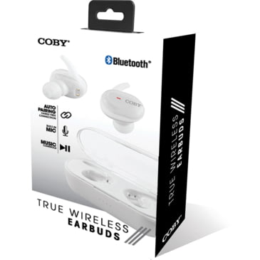 coby white true wireless earbuds