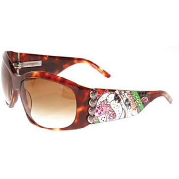 Ed Hardy Ehs-006 Love Dog Sunglasses - Tortoise (839763008660)