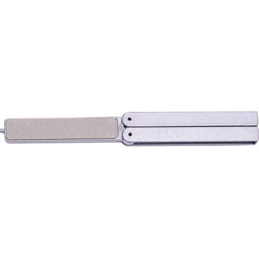 Silver handles. Eze-Lap Eze-Fold Diamond Sharpener Medium and super fine grits 