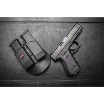 Fobus CU9 Handcuff and Double Stack 9/.40/.357/.45 caliber Magazine Pouch Paddle 