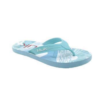 huk women's flip flops