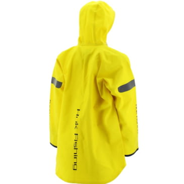Huk Commercial Grade PVC Waterproof Foul Weather Jacket Yellow Size L