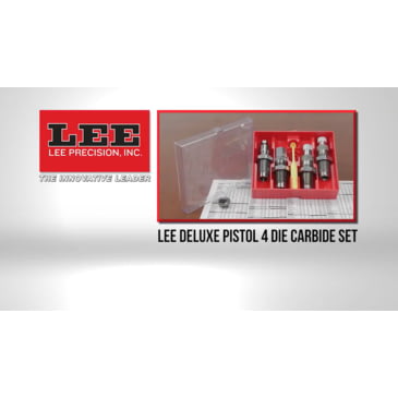 Lee Deluxe Carbide Red Box 3 Die Set w/Factory Crimp 45 Colt 90967