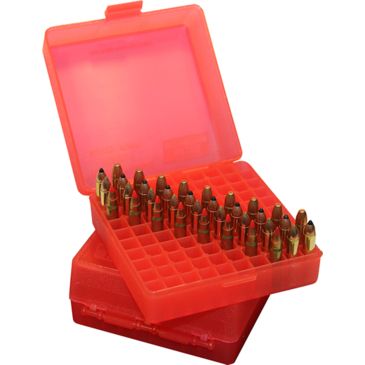 MTM 38//357 Cal 100 Bo/îte /à munitions avec couvercle rabattable