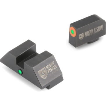 Details about   Night Fision Accur8 Night Sights For GLOCK Orange Front Perfect Dot-Black Rear 