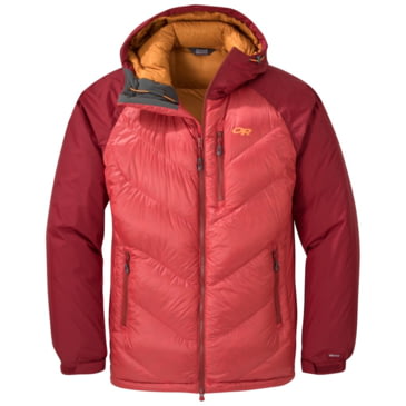 outdoor research women's alpine down hooded jacket
