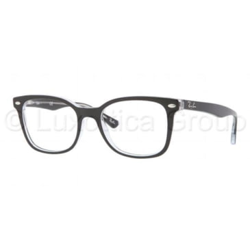 ray ban black transparent frame
