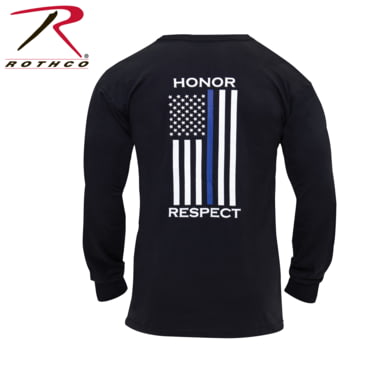Rothco Thin Blue Line Honor and Respect Long Men's | Up to 26% Off Free Shipping over $49!