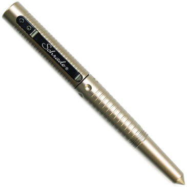 Schrade Tactical Survival Pen with Fire Steel, Striker & Whistle, Black  Aluminum - KnifeCenter - SCPEN4BK