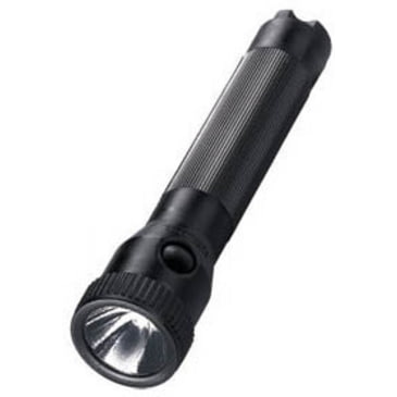 Black Streamlight 76307 PolyStinger Flashlight with AC Steady Charge Piggyback Holder 