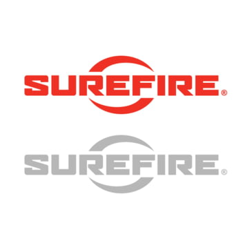 SUREFIRE Red Logo on White Background OEM Original Sticker FREE SHIP USA 