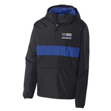 Thin blue line windbreaker Clearance
