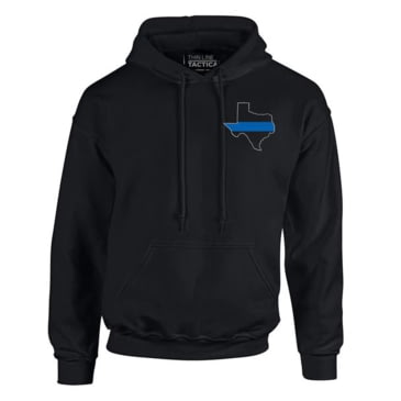 thin blue line zip up hoodie