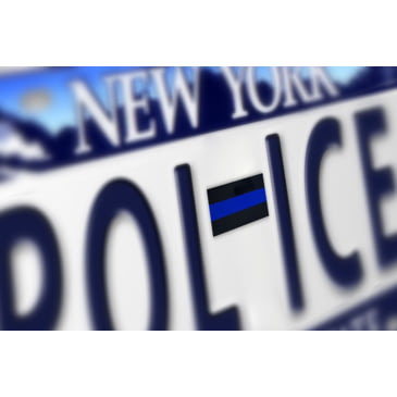 Details about   Thin Blue Line Reflective License Plate Stickers 6 Pack 