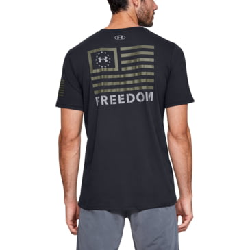Under Armour 1352147390LG Freedom Banner T-Shirt Men's Large Marine OD Green 