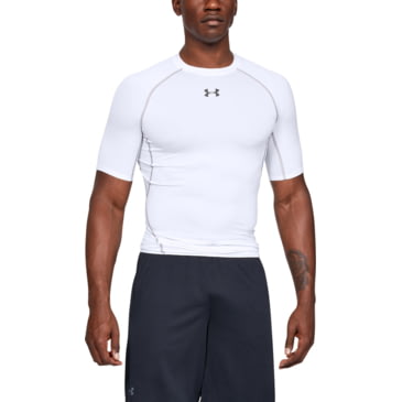 Under Armour UA Men's HeatGear Compression Short Sleeve Shirt Grey New 