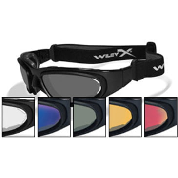 Wiley X SG-1 Pair of Shatterproof Smoke Grey V-Cut Replacement Goggle Lenses 