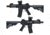 Matrix Sportsline M4 RIS Airsoft AEG Rifle w/G2 Micro-Switch Gearbox, 5in Stubby, Black, Large, ST-AEG-274-A-BK