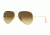 Ray-Ban Aviator Large Metal Sunglasses RB3025 112/85-5514 - Matte Gold Frame, Brown Gradient Lenses
