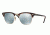 Ray-Ban Clubmaster Sunglasses RB3016 114530-51 - Sand Havana/gold Frame, Light Green Mirror Silver Lenses