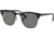 Ray-Ban Clubmaster RB3016 Sunglasses, Wrinkled Black On Black, 49, RB3016-1305B1-49