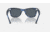 Ray-Ban Original Wayfarer Sunglasses, Striped Blue Frame, Blue Lens, Bio-Acetate, 50, RB2140-1361R5-50