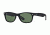 Ray-Ban Wayfarer RB2132 Sunglasses 622-58 - Black Rubber Frame, Crystal Green Lenses