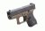Talon Grips Fits Glock 42, Black, Rubber 108R