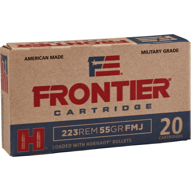 nady Frontier NATO Rifle .223 Rem 55 Gr FMJ 3240 Fps 500 Rounds FR Ammo