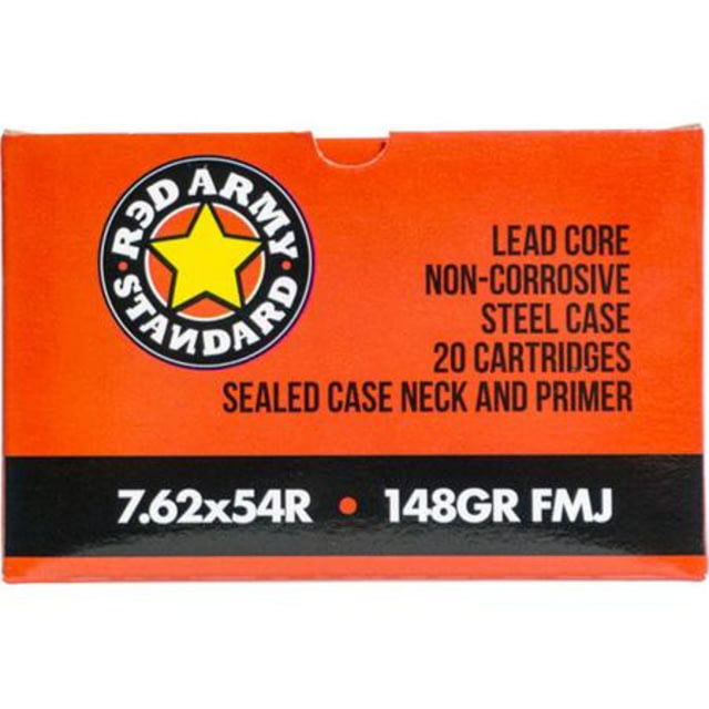  Army Standard 7.62x54mm Russian 148 Grain Full Metal Jacket Steel Cased Rifle 620 Rounds YC Ammo