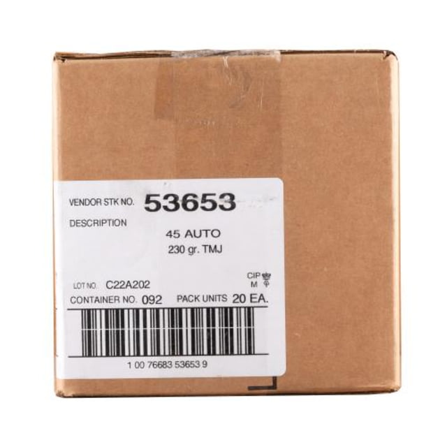 CCI Ammunition Speer Lawman 45 Auto 230gr TMJ Ammo 1000rd CASE - Cci Ammunition