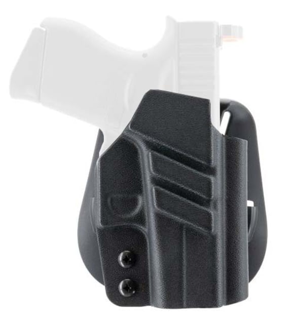 1791 Gunleather Kydex OWB Paddle Holster Glock 43/Glock 43X Right Hand Black - 1791 Gunleather