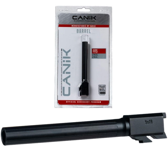 Century Arms Canik TP Series Canik TP9 SFx / TP9 SFL 9mm Luger Non-Threaded Pistol Barrel 5.2 inch 1-10 Twist Black - Century Arms