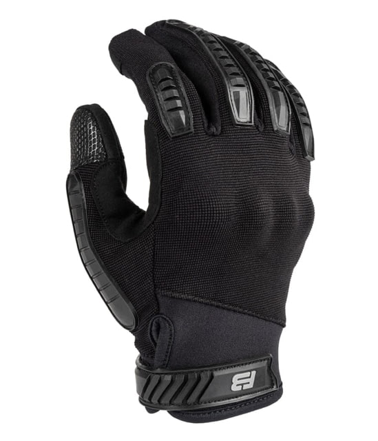 221B Tactical Commander Gloves Hard Knuckle Protection Full Dexterity Level 5 Cut Resistant Black Small - 221B Tactical