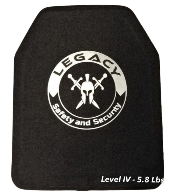 221B Tactical Legacy Level IV Armor Plate Black 10"x12" - 221B Tactical