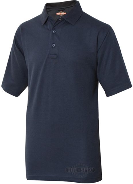 TruSpec 24-7 Men's Original Short Sleeve Polo Navy 5XL Regular Length 4331010