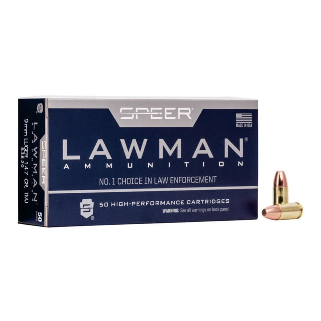 CCI Ammunition Speer Lawman 9mm Luger 147gr TMJ Ammo 1000rd Case  CASE - Cci Ammunition