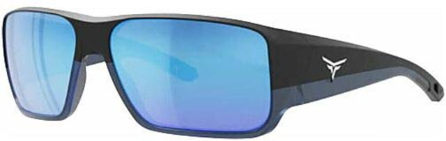 3M Force Flex Kingfish Sunglasses Black Frame Blue Mirror Lens