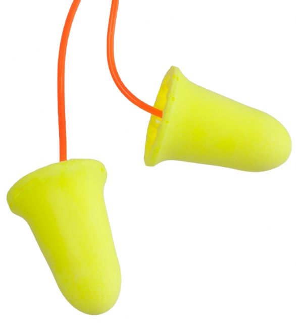 3M E-A-Rsoft FX Corded Earplugs Yellow 200 Box - 3M