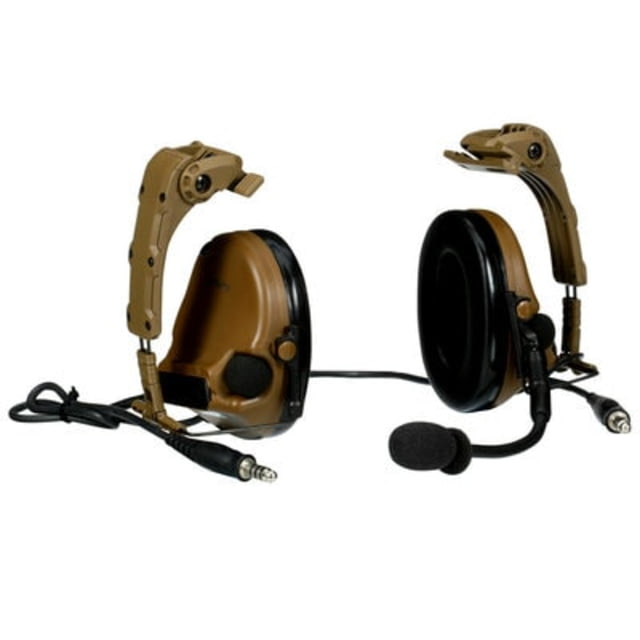 3M Peltor Comtac V Headset IHPS Attachment w/ Dual Lead Coyote Brown MT20H682HPS-19 CY - 3M