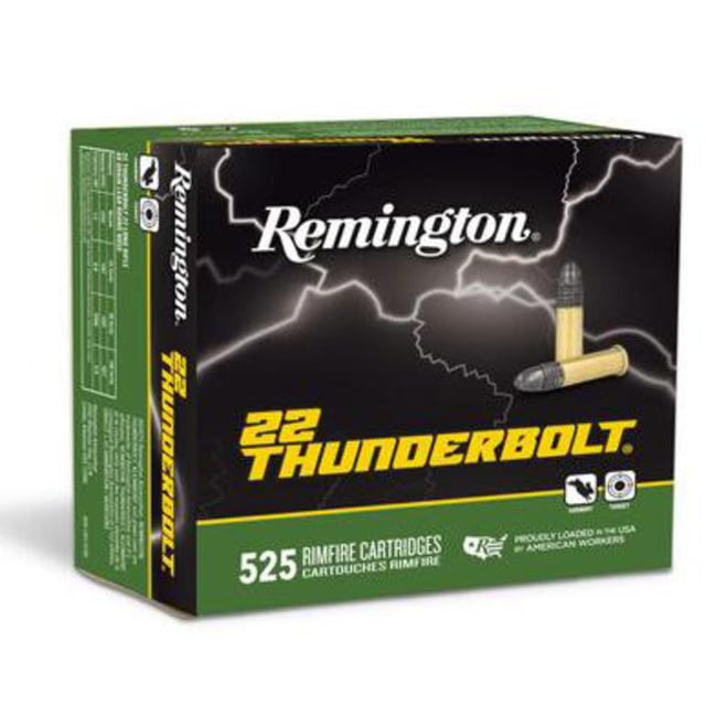 ington 22 Thunderbolt Rimfire .22 LR 40 Grain Round Nose Brass Cased Rimfire 6300 Rounds Ammo