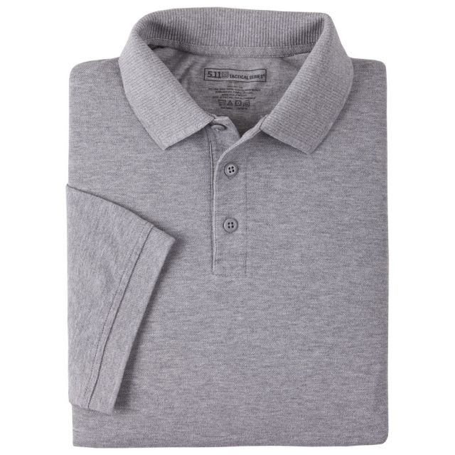 5.11 Tactical Professional Short Sleeve Polo - Men's, Extra Large, Tall, Heather Grey, 41060T-016-XL