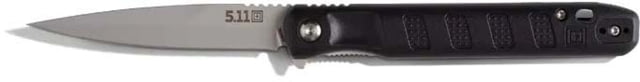 5.11 Tactical Flyte Elite SP Folding Knife 3.15in S35VN Steel Spear Point FRN Black  SZ