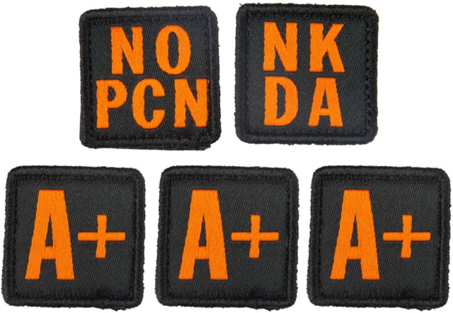 5.11 Tactical Blood Type Patch Kit A Positive Multi 1 SZ  SZ - 5.11 Tactical