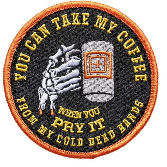 5.11 Tactical Cold Dead Caffeine Patch Orange 1 SZ  SZ - 5.11 Tactical