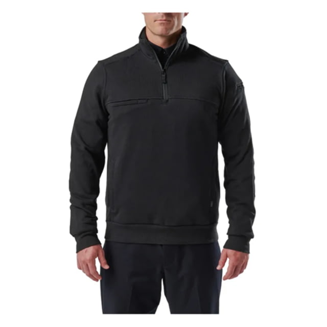 5.11 Tactical 5.11 Tactical Job Shirt 1/4 Zip 2.0 - Men's Black - $75.00 at Optics Planet
