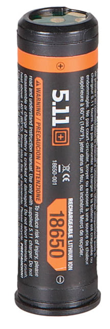 5.11 Tactical Li-Ion 18650 Rechargeable Battery Pack Black 1 SZ  SZ - 5.11 Tactical
