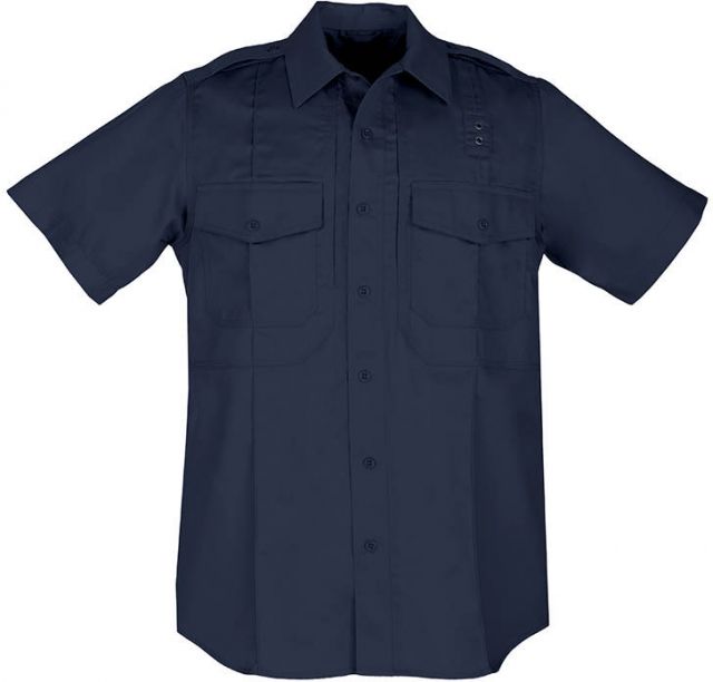 5.11 Tactical 5.11 Tactical Twill PDU S/S B-Class Shirt - Mens Midnight Nvy SR - $65.00 at Optics Planet