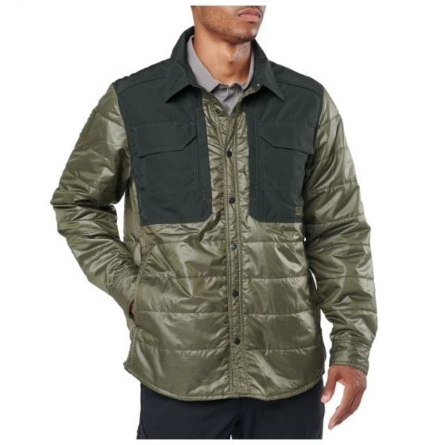 5.11 Tactical 5.11 Tactical Peninsula Insulator Shirt Jacket Moss Heather - $114.99 at Optics Planet