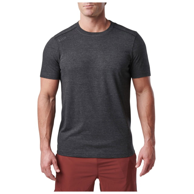 5.11 Tactical PT-R Charge Short Sleeve Top 2.0 - Men's Black Heather 2XL